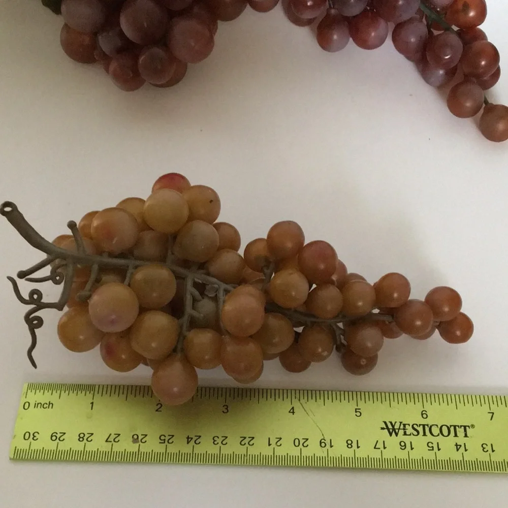 FINAL MARKDOWN Lot #2–Four Bunches of Decorative Vinyl grapes